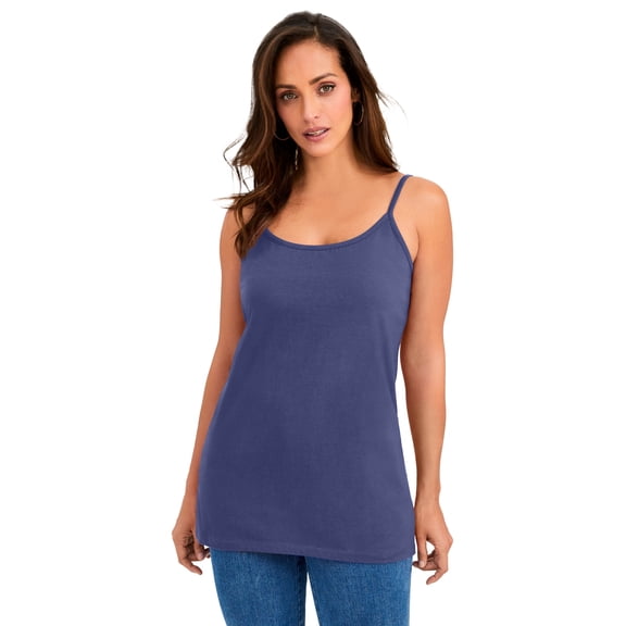 Jessica London Women's Plus Size Stretch Cotton Cami