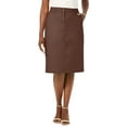thumbnail image 1 of Jessica London Women's Plus Size Stretch Cotton Chino Skirt, 1 of 5