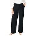 thumbnail image 1 of Jessica London Women's Plus Size Stretch Cotton Chino Wide-Leg Trouser, 1 of 5