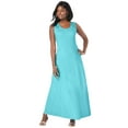 thumbnail image 1 of Jessica London Women's Plus Size Stretch Cotton Crochet-Back Maxi Dress, 1 of 4