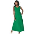 thumbnail image 1 of Jessica London Women's Plus Size Stretch Cotton Crochet-Back Maxi Dress, 1 of 3