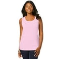 thumbnail image 1 of Jessica London Women's Plus Size Stretch Cotton Horseshoe Neck Tank, 1 of 5