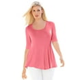 thumbnail image 1 of Jessica London Women's Plus Size Stretch Cotton Peplum Tunic, 1 of 5