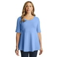 thumbnail image 1 of Jessica London Women's Plus Size Stretch Cotton Peplum Tunic, 1 of 5