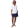 thumbnail image 1 of Jessica London Women's Plus Size Stretch Cotton Polo Tee, 1 of 6