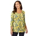 thumbnail image 1 of Jessica London Women's Plus Size Stretch Cotton Scoop Neck Tee, 1 of 5