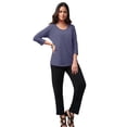 thumbnail image 1 of Jessica London Women's Plus Size Stretch Cotton Scoop Neck Tee, 1 of 5