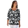 thumbnail image 1 of Jessica London Women's Plus Size Stretch Cotton Scoop Neck Tee, 1 of 6