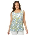 thumbnail image 1 of Jessica London Women's Plus Size Stretch Cotton Square Neck Tank, 1 of 3
