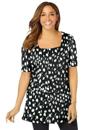 Jessica London Plus Size Tops in Plus Size Tops Orange Walmart