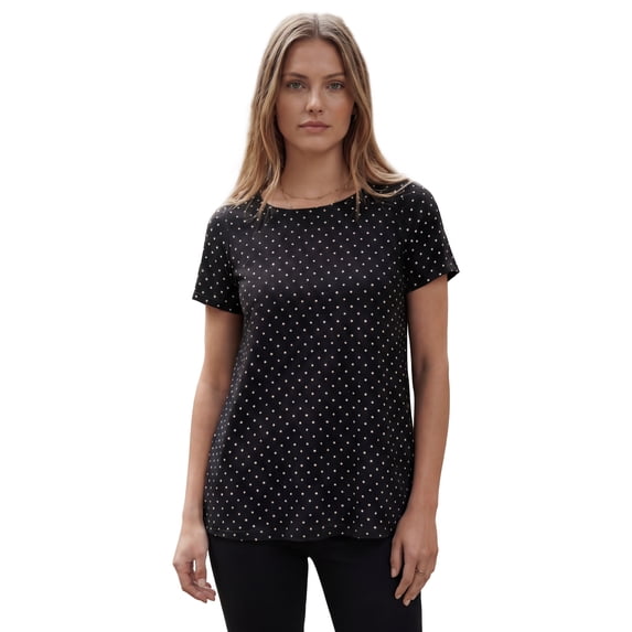 Jessica London Women's Plus Size Stretch Cotton Trapeze Tee