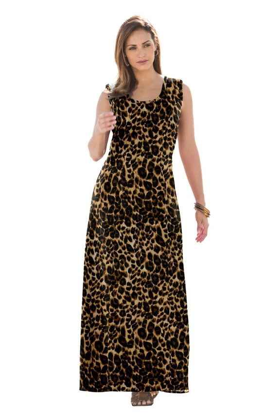 Women's Plus Size Petite Denim Maxi Dress