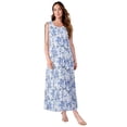 thumbnail image 1 of Jessica London Stretch Denim Maxi Dress, 1 of 3