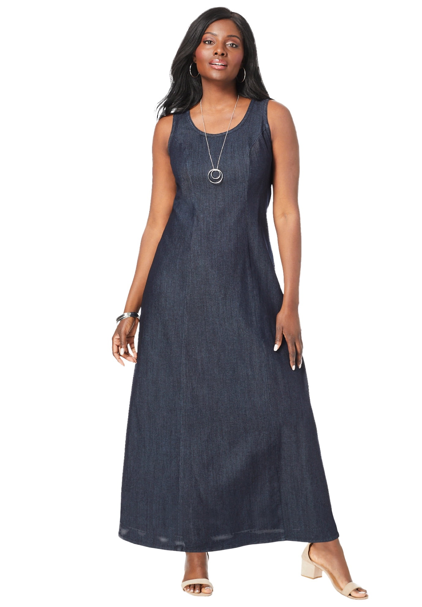 chinese dress ladies Wrangler Women's Light Wash Denim Maxi Dress