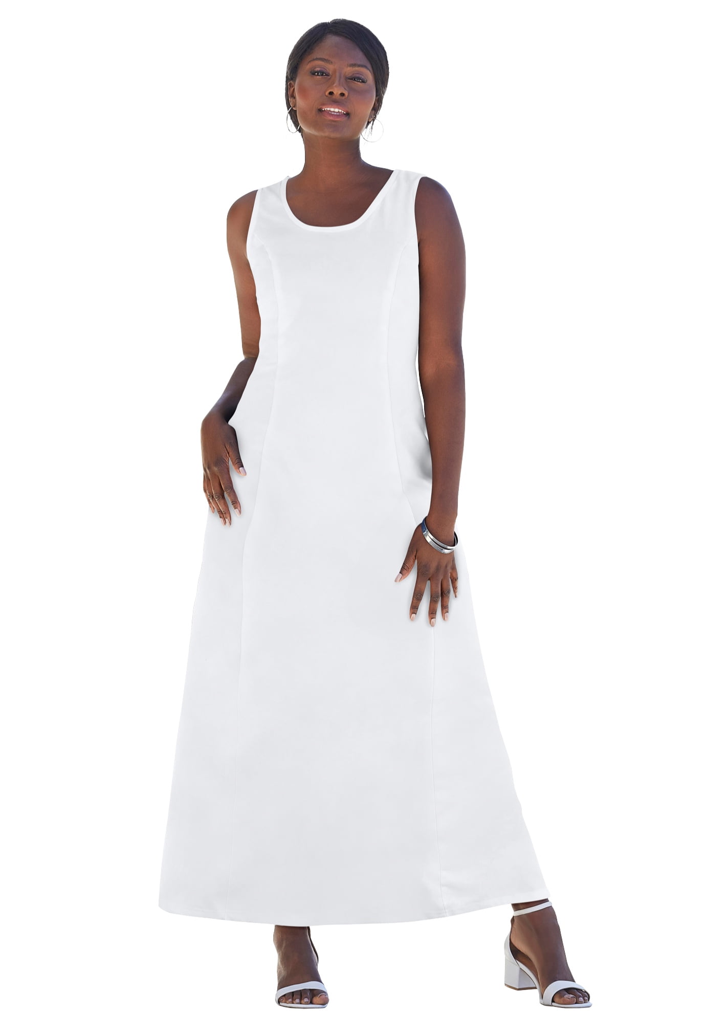 Jessica London Denim Maxi Dress