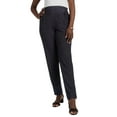 thumbnail image 1 of Jessica London Women's Plus Size Stretch Knit Elastic Pull-On Straight Leg Pants Trousers, 1 of 5