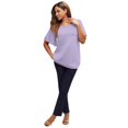 thumbnail image 1 of Jessica London Women's Plus Size Stretch Knit Flutter Sleeve Tunic, 1 of 3