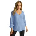 thumbnail image 1 of Jessica London Women's Plus Size Stretch Knit Mesh Inset Sleeve Tunic, 1 of 5