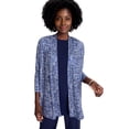 thumbnail image 1 of Jessica London Women's Plus Size Stretch Knit Open Front Knit Topper, 1 of 6