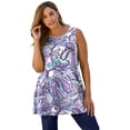 thumbnail image 1 of Jessica London Women's Plus Size Stretch Knit Sleeveless Swing Tunic, 1 of 2
