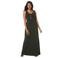 thumbnail image 1 of Jessica London Women's Plus Size Stretch Knit Tank Maxi Dress, 1 of 5
