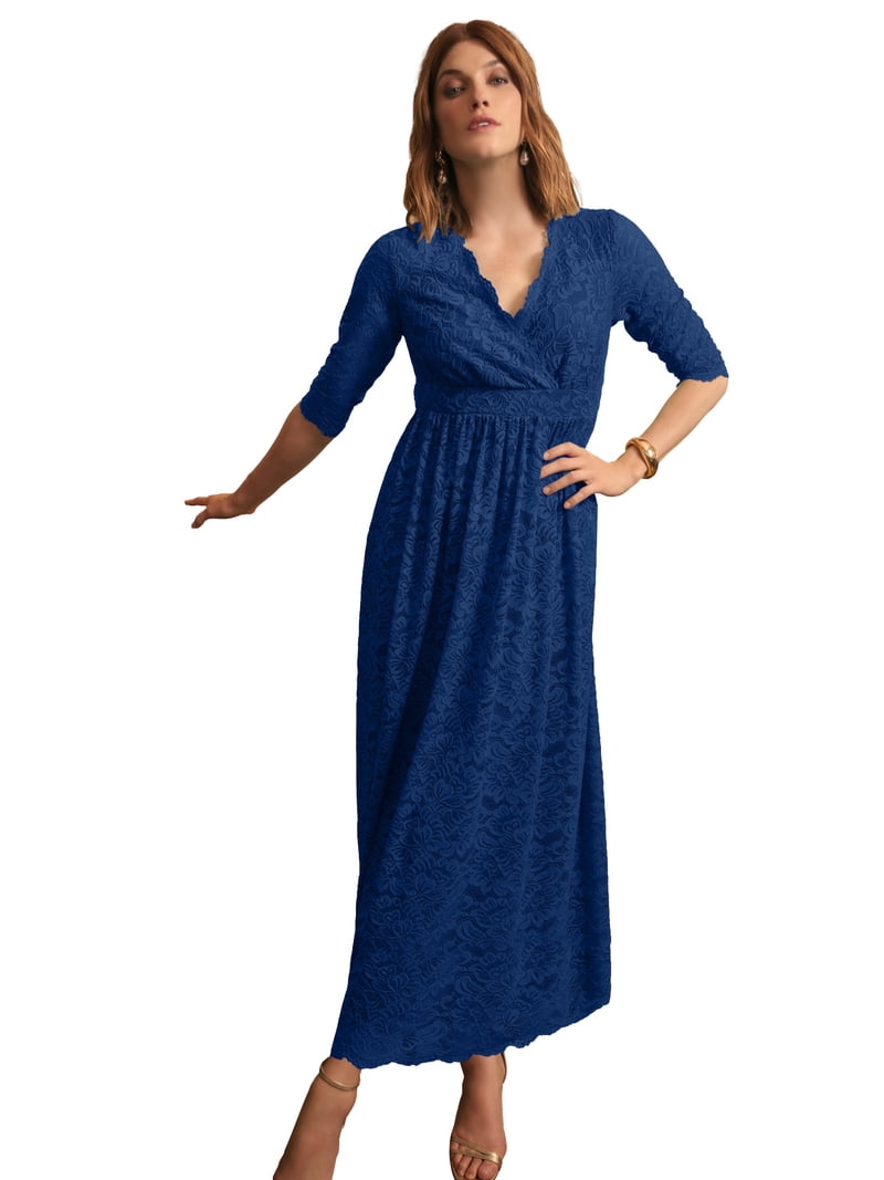 Jessica London Women's Plus Size Stretch Lace Maxi Dress - Walmart.com Jessica London Women's Plus Size Stretch Lace Maxi Dress - Walmart.com