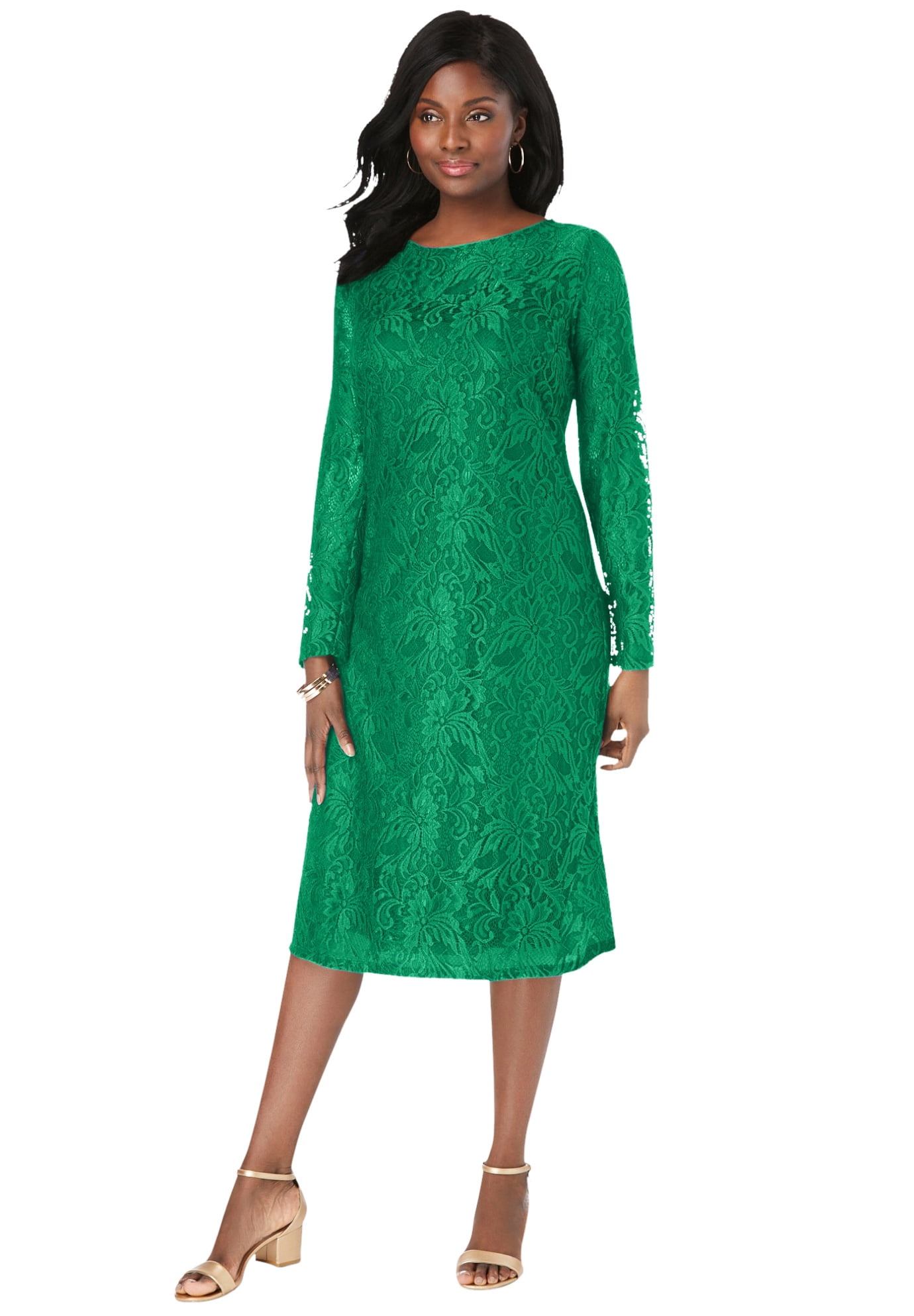 Jessica London Women's Plus Size Stretch Lace Shift Dress - Walmart.com Jessica London Women's Plus Size Stretch Lace Shift Dress - Walmart.com