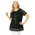 thumbnail image 1 of Jessica London Women's Plus Size Stretch Lace Tunic, 1 of 5