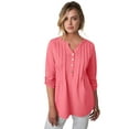 thumbnail image 1 of Jessica London Women's Plus Size Stretch Pleated Tunic, 1 of 1