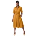 thumbnail image 1 of Jessica London Women's Plus Size Stretch Poplin Shirtdress, 1 of 1