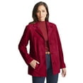 thumbnail image 1 of Jessica London Women's Plus Size Suede Blazer, 1 of 5