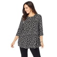 thumbnail image 1 of Jessica London Women's Plus Size Swing Tunic Oversized Long Blouse, 1 of 6