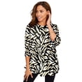 thumbnail image 1 of Jessica London Women's Plus Size Swing Tunic Oversized Long Blouse, 1 of 6