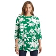 thumbnail image 1 of Jessica London Women's Plus Size Swing Tunic Oversized Long Blouse, 1 of 3