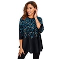 thumbnail image 1 of Jessica London Women's Plus Size Swing Tunic Oversized Long Blouse, 1 of 3