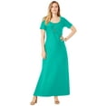 thumbnail image 1 of Jessica London Women's Plus Size T-Shirt Casual Short Sleeve Maxi Dress, 1 of 3