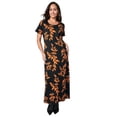 thumbnail image 1 of Jessica London Women's Plus Size T-Shirt Casual Short Sleeve Maxi Dress, 1 of 4