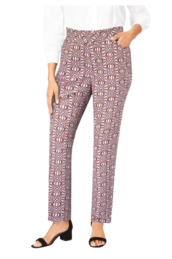 Women's Plus Size Tall Comfort Waist Stretch Denim Straight-Leg Jean