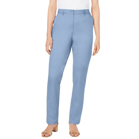 Jessica London Women's Plus Size Tall Stretch Cotton Chino Straight Leg Pant