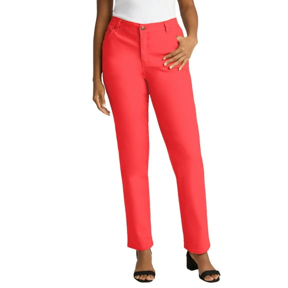 Jessica London Women's Plus Size Tall True Fit Stretch Denim Straight Leg Jean