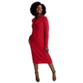 thumbnail image 1 of Jessica London Women's Plus Size Textured Cowlneck Sweater Dress, 1 of 4