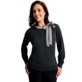thumbnail image 1 of Jessica London Women's Plus Size Tie-Neck Sweater, 1 of 6