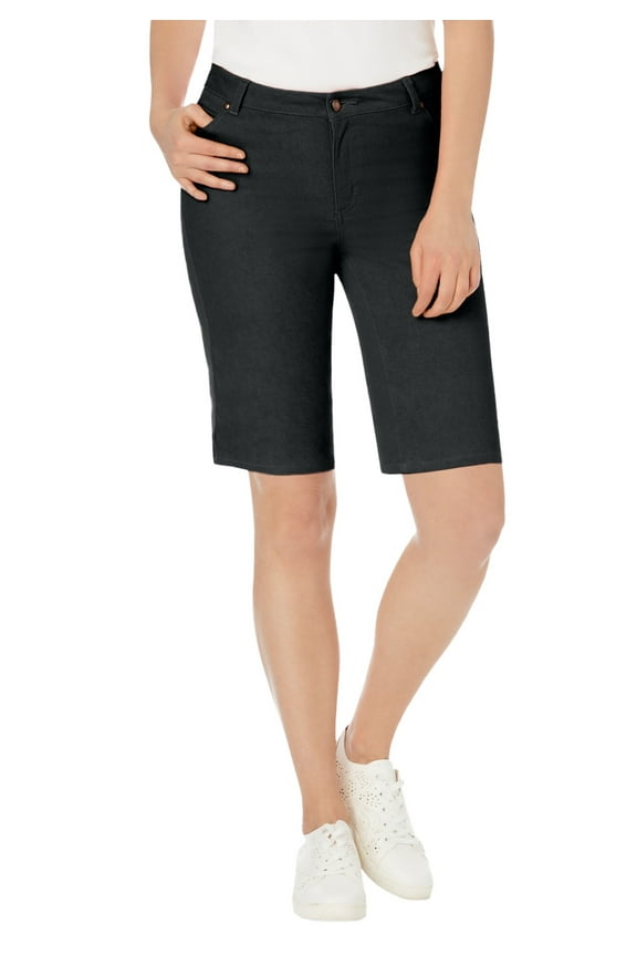 Women's Plus Size True Fit Stretch Denim Bermuda Short