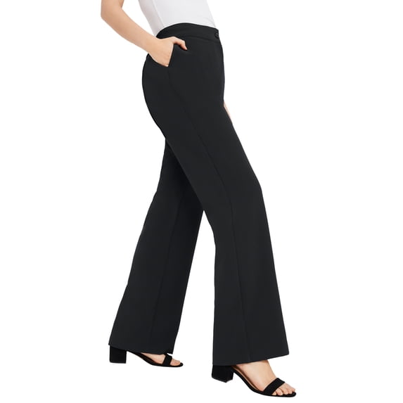 Jessica London Women's Plus Size Tummy Control Bi-Stretch Bootcut Pant