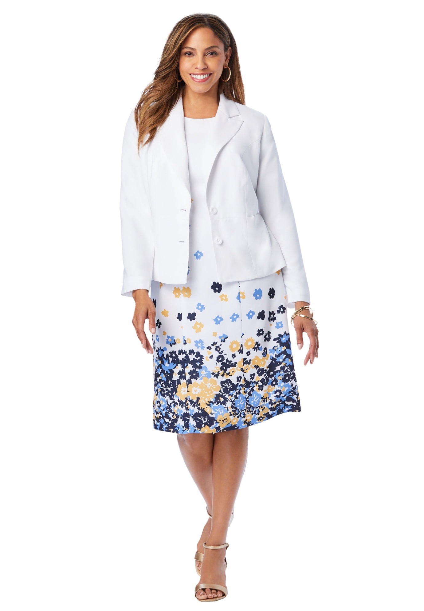 Embroidered Flower Field Single-Breasted Jacket - Ready-to-Wear