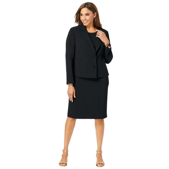 Jessica London Women's Plus Size Two Piece Single Breasted Jacket Dress Suit Outfit