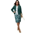 thumbnail image 1 of Jessica London Women's Plus Size Two Piece Single Breasted Jacket Dress Suit Outfit, 1 of 4