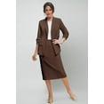 thumbnail image 1 of Jessica London Women's Plus Size Two Piece Single Breasted Jacket Skirt Suit Set, 1 of 6
