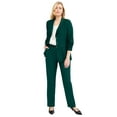 thumbnail image 1 of Jessica London Women's Plus Size Two Piece Single Breasted Pant Suit Set, 1 of 4