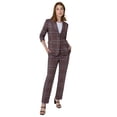 thumbnail image 1 of Jessica London Women's Plus Size Two Piece Single Breasted Pant Suit Set, 1 of 2